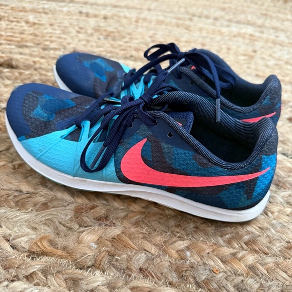 Women’s Nike Size 8 Blue & Pink Rival XC Racing Spikes Track Shoes - Picture 4 of 7